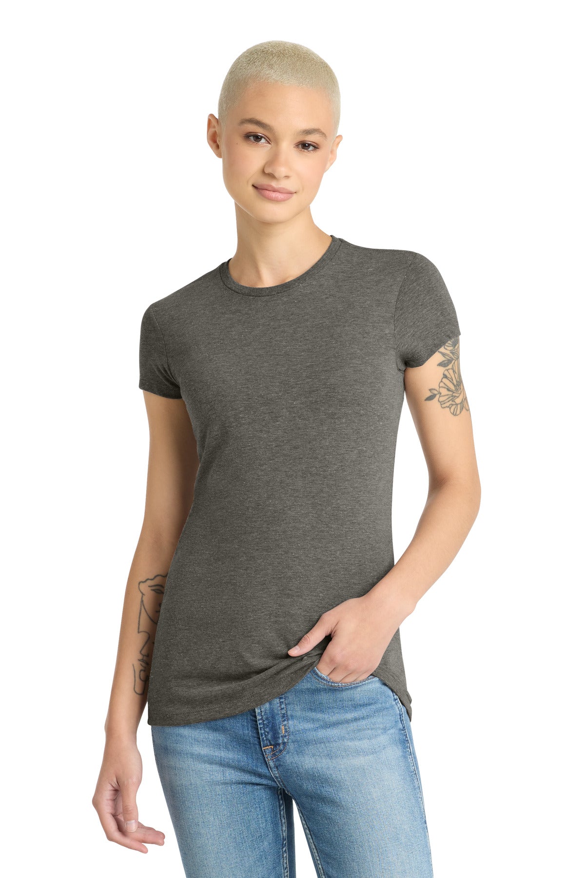 District Women's Fitted Perfect Tri  Tee DT155