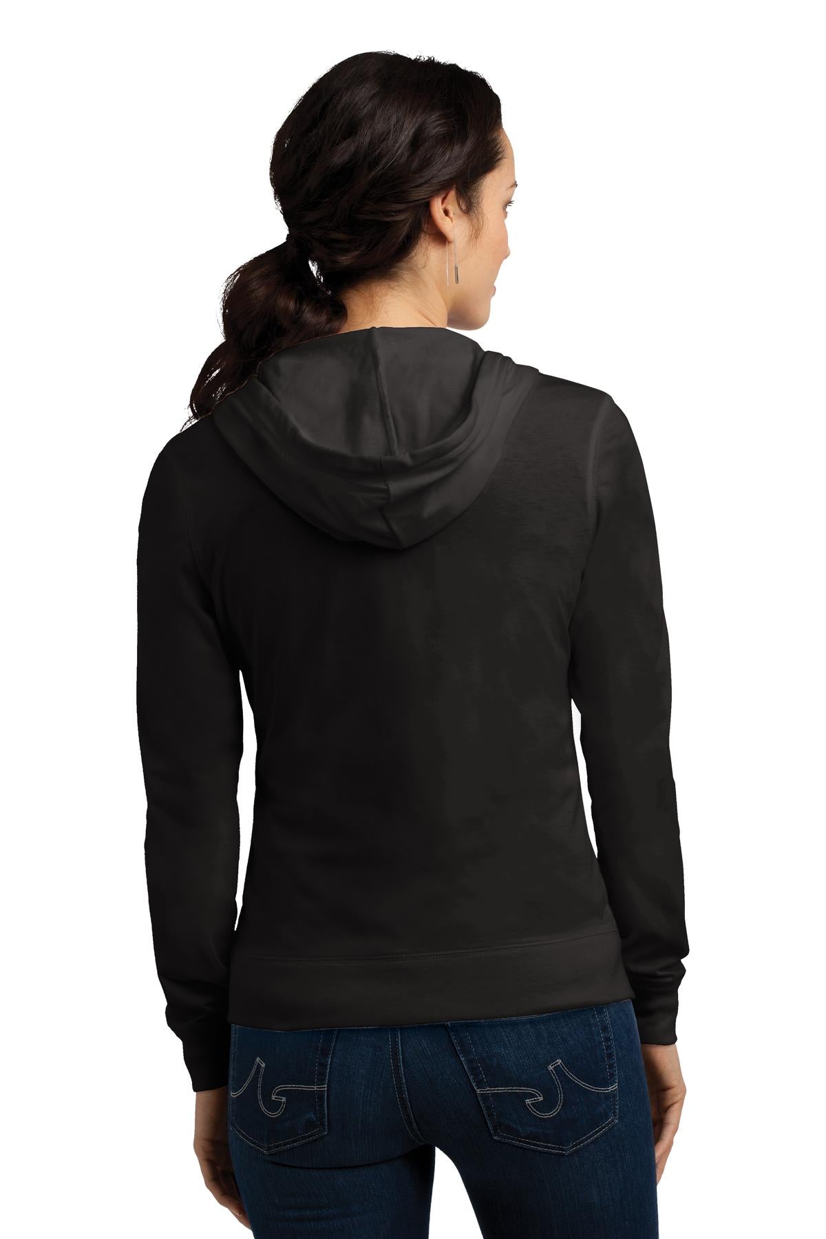 District Women's Fitted Jersey Full-Zip Hoodie DT2100
