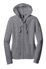 District Women's Fitted Jersey Full-Zip Hoodie DT2100