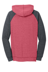 District Women's Lightweight Fleece Raglan Hoodie DT296