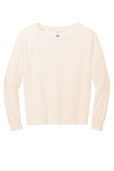 District Women's Featherweight French Terry Long Sleeve Crewneck DT672