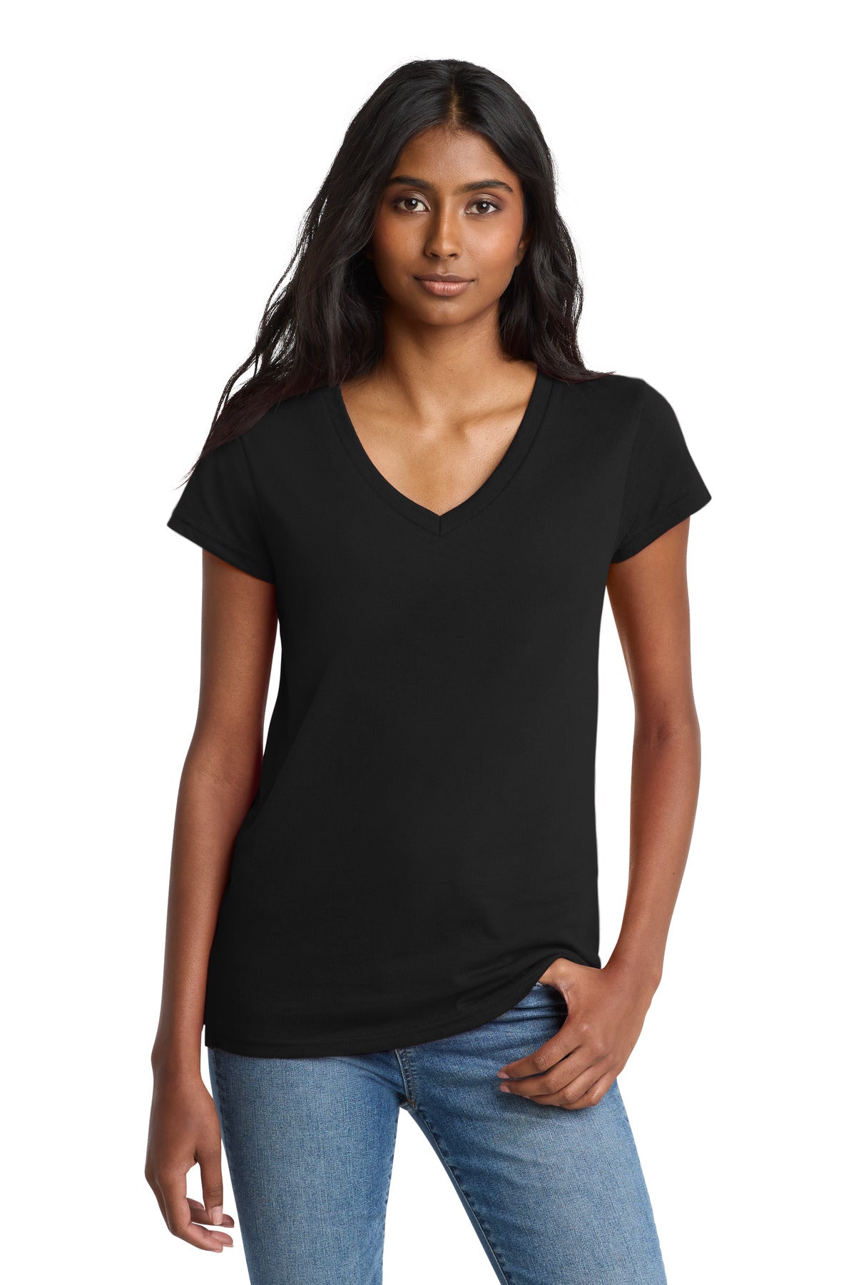 District Women's Re-Tee V-Neck DT8001