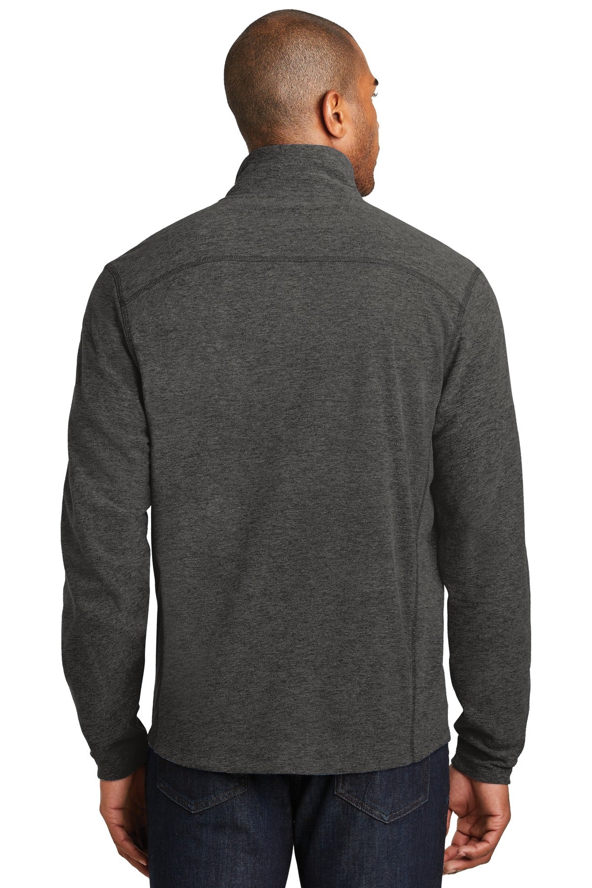 Port Authority Heather Microfleece Full-Zip Jacket F235