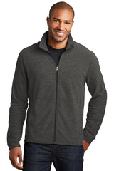 Port Authority Heather Microfleece Full-Zip Jacket F235