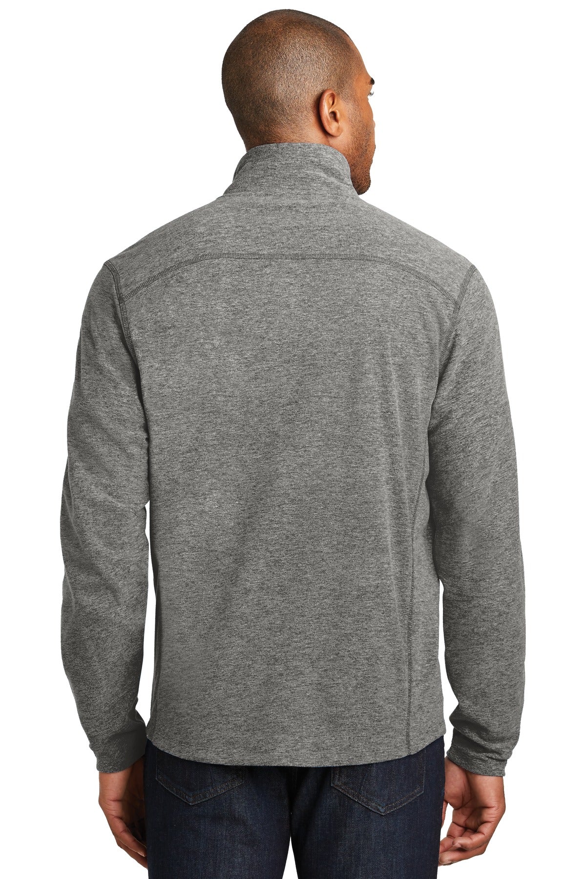 Port Authority Heather Microfleece Full-Zip Jacket F235