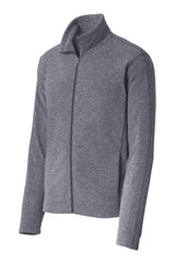 Port Authority Heather Microfleece Full-Zip Jacket F235