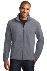 Port Authority Heather Microfleece Full-Zip Jacket F235