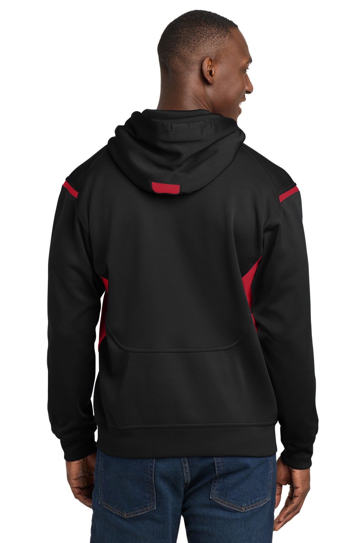 Sport-Tek Tech Fleece Colorblock Hooded Sweatshirt F246