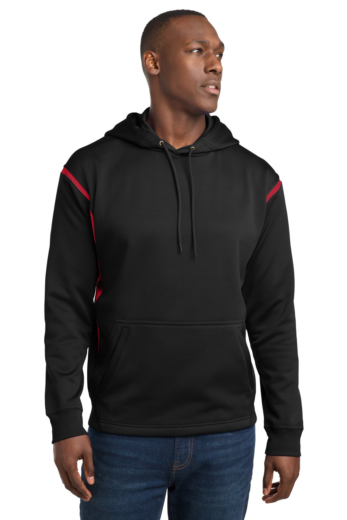Sport-Tek Tech Fleece Colorblock Hooded Sweatshirt F246