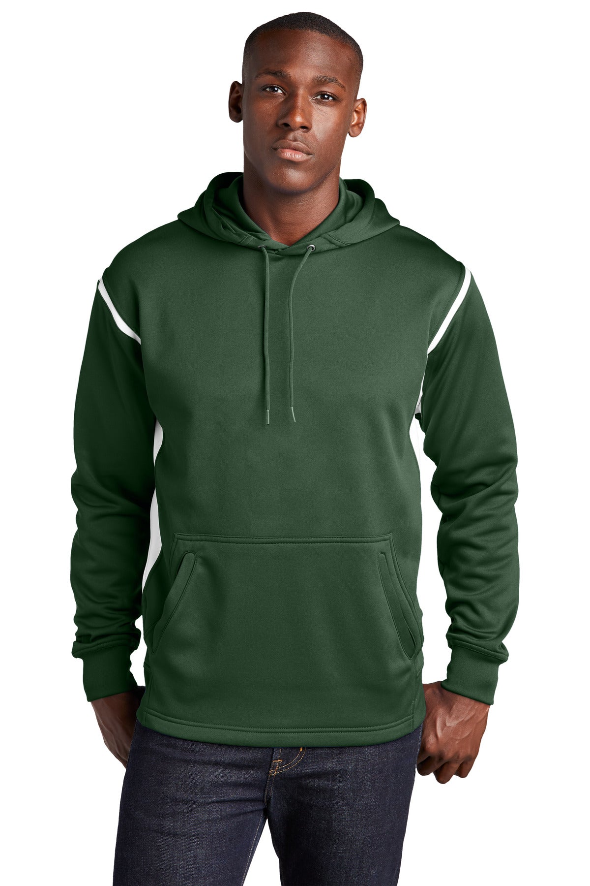 Sport-Tek Tech Fleece Colorblock Hooded Sweatshirt F246
