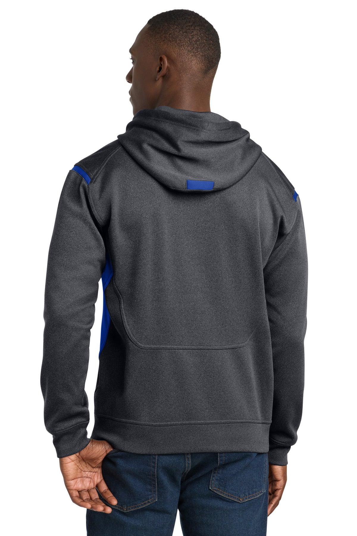 Sport-Tek Tech Fleece Colorblock Hooded Sweatshirt F246