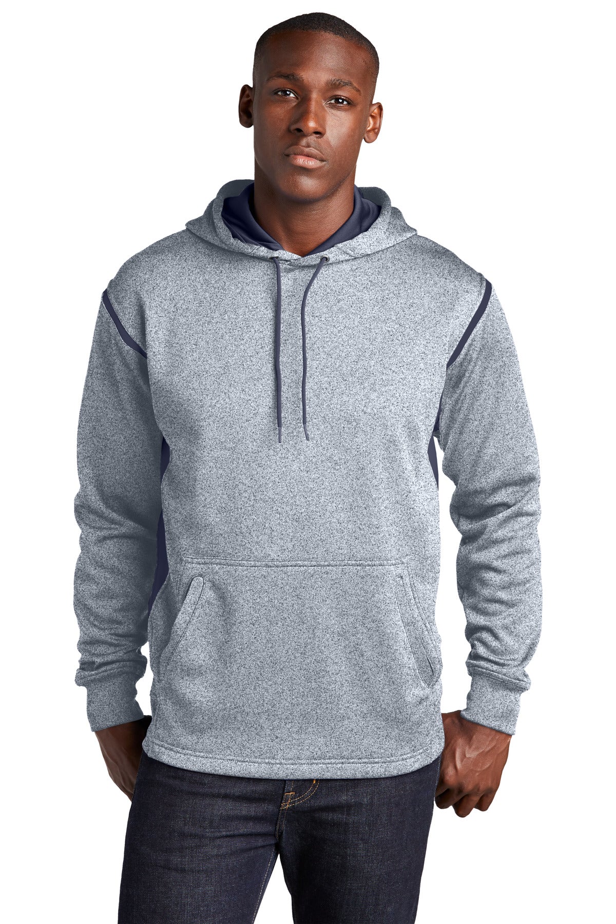 Sport-Tek Tech Fleece Colorblock Hooded Sweatshirt F246