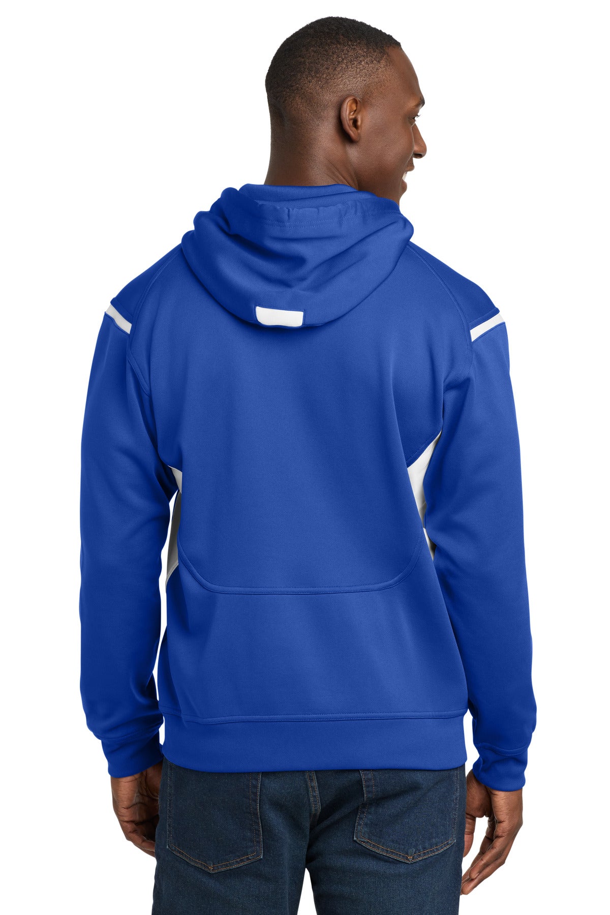 Sport-Tek Tech Fleece Colorblock Hooded Sweatshirt F246