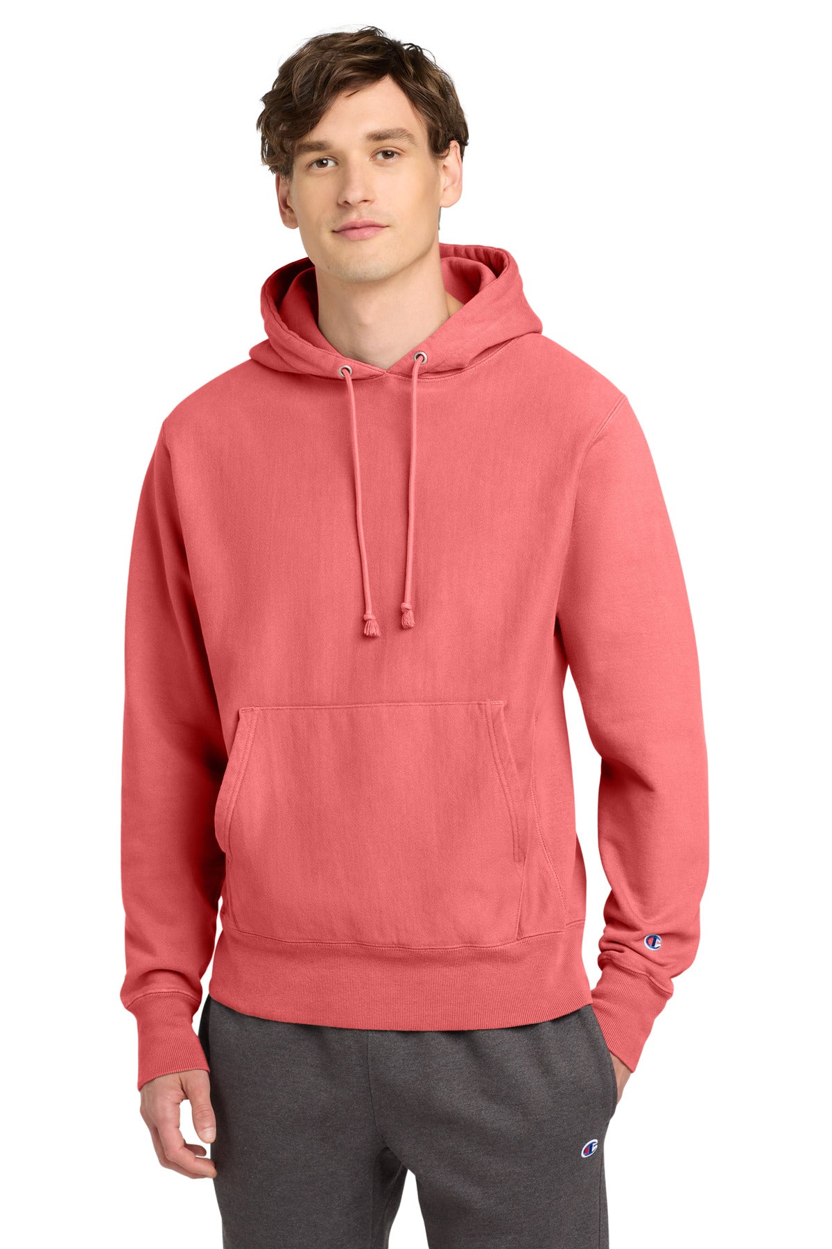 Champion Reverse Weave  Garment-Dyed Hooded Sweatshirt GDS101