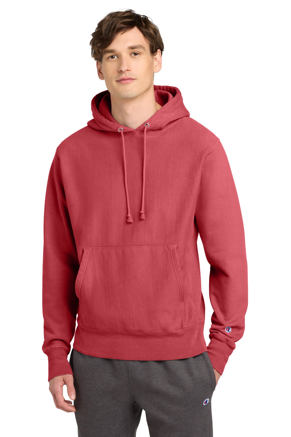 Champion Reverse Weave  Garment-Dyed Hooded Sweatshirt GDS101