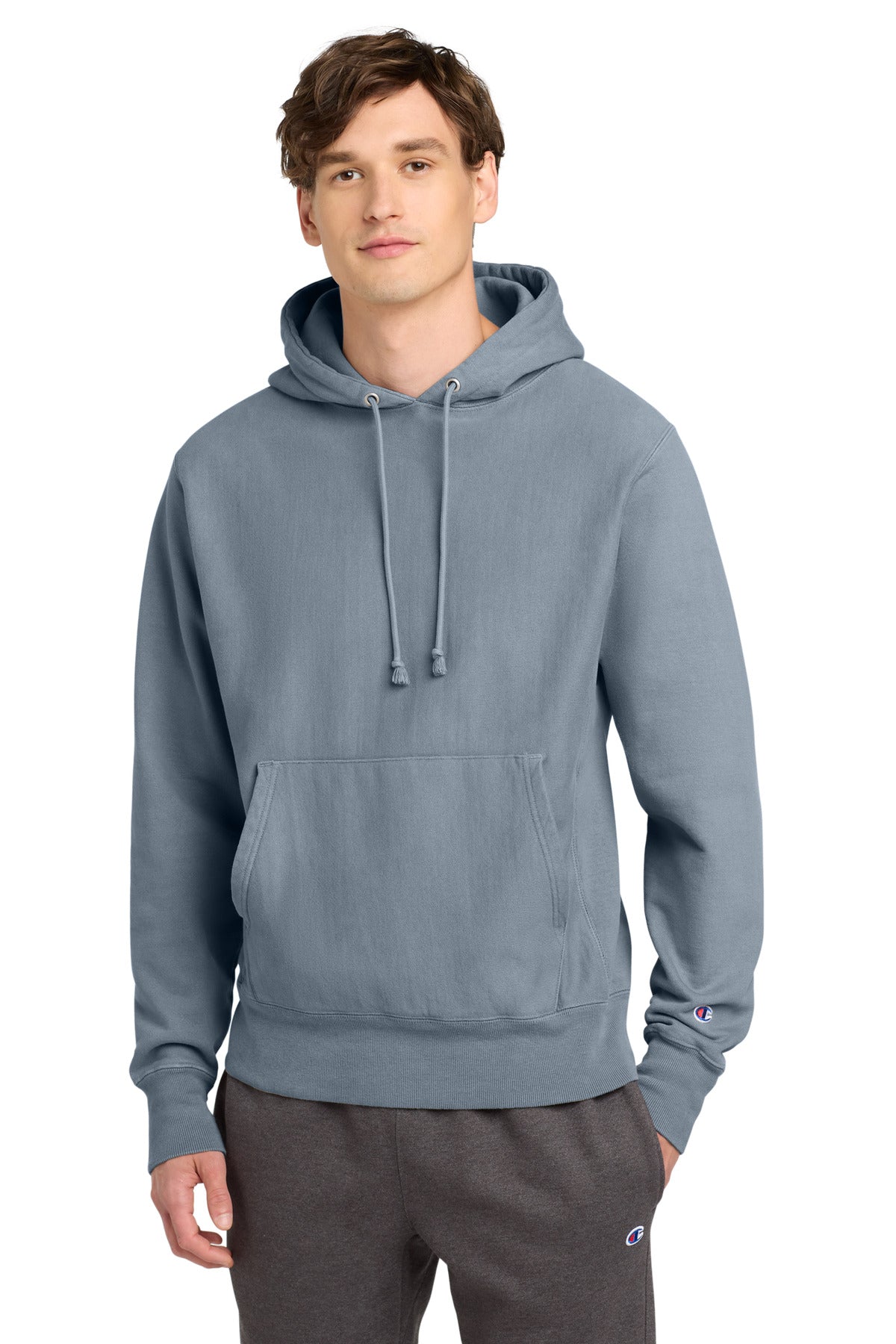 Champion Reverse Weave  Garment-Dyed Hooded Sweatshirt GDS101