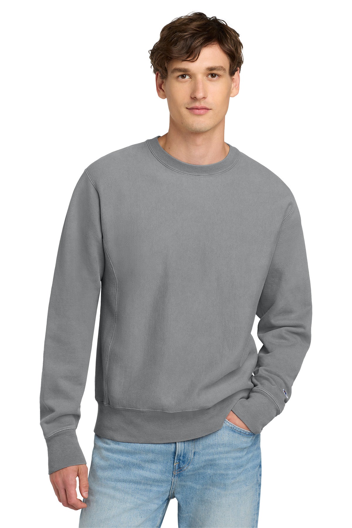 Champion  Reverse Weave  Garment-Dyed Crewneck Sweatshirt GDS149