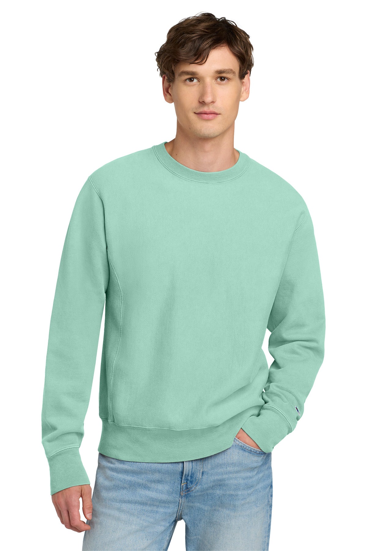 Champion  Reverse Weave  Garment-Dyed Crewneck Sweatshirt GDS149