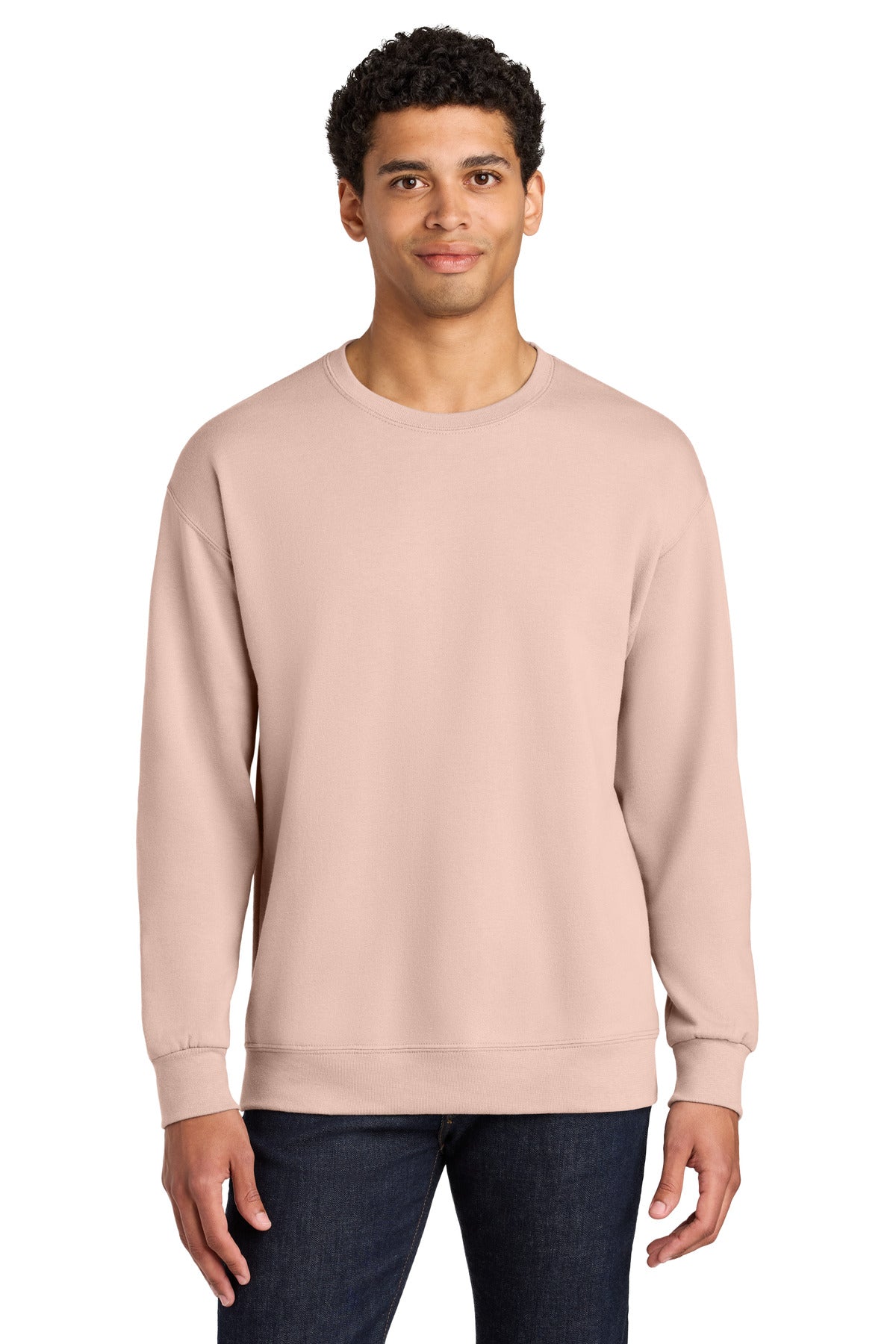 Jerzees Ultimate Unisex CVC Ring Spun Crewneck Sweatshirt IC48M