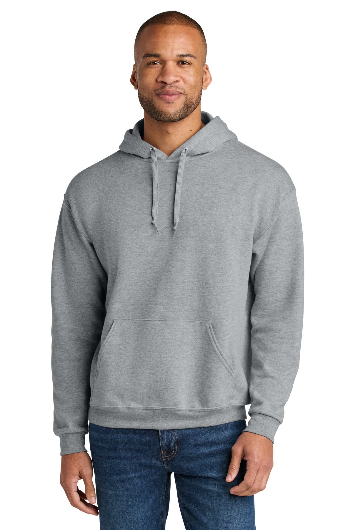 Jerzees Ultimate Unisex CVC Ring Spun Hooded Sweatshirt IC49M