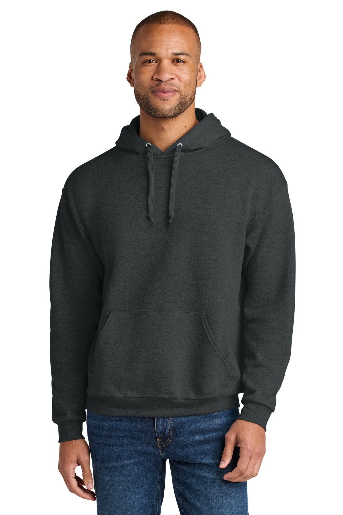 Jerzees Ultimate Unisex CVC Ring Spun Hooded Sweatshirt IC49M