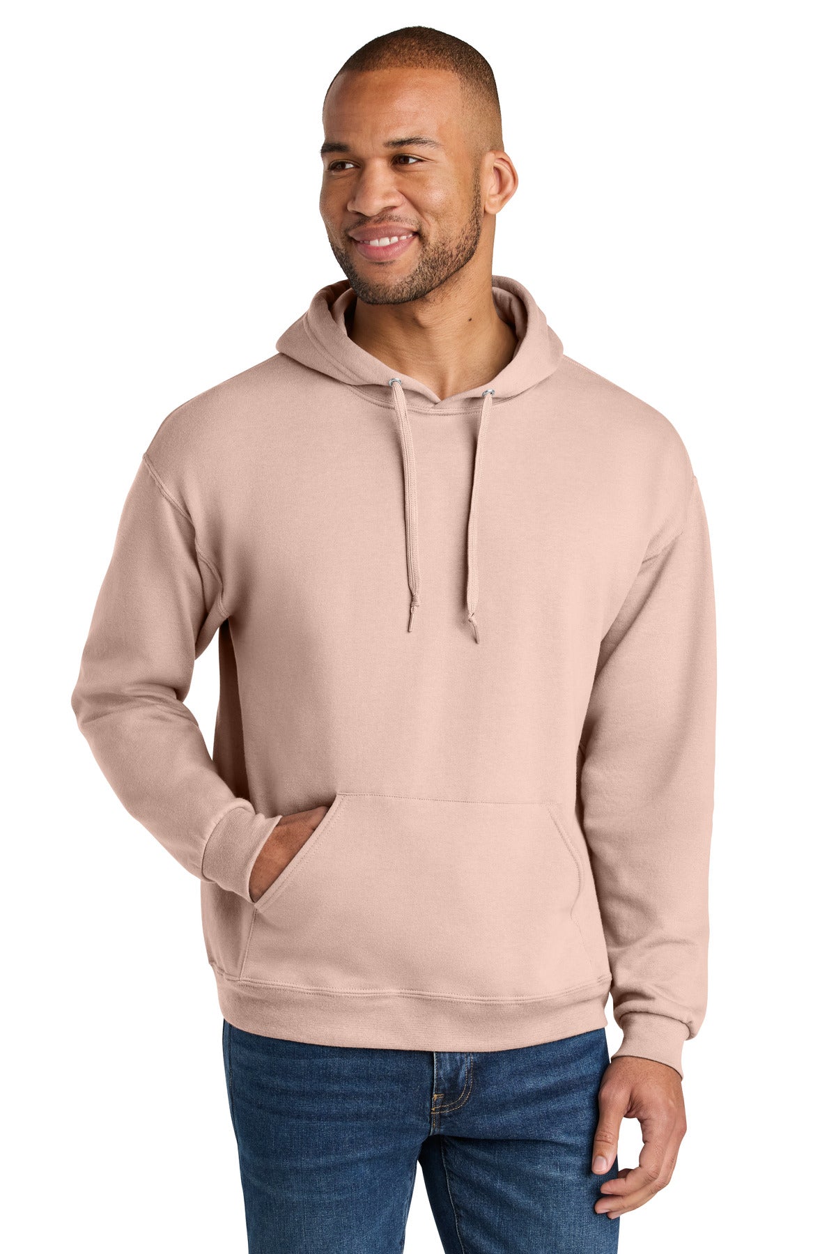 Jerzees Ultimate Unisex CVC Ring Spun Hooded Sweatshirt IC49M