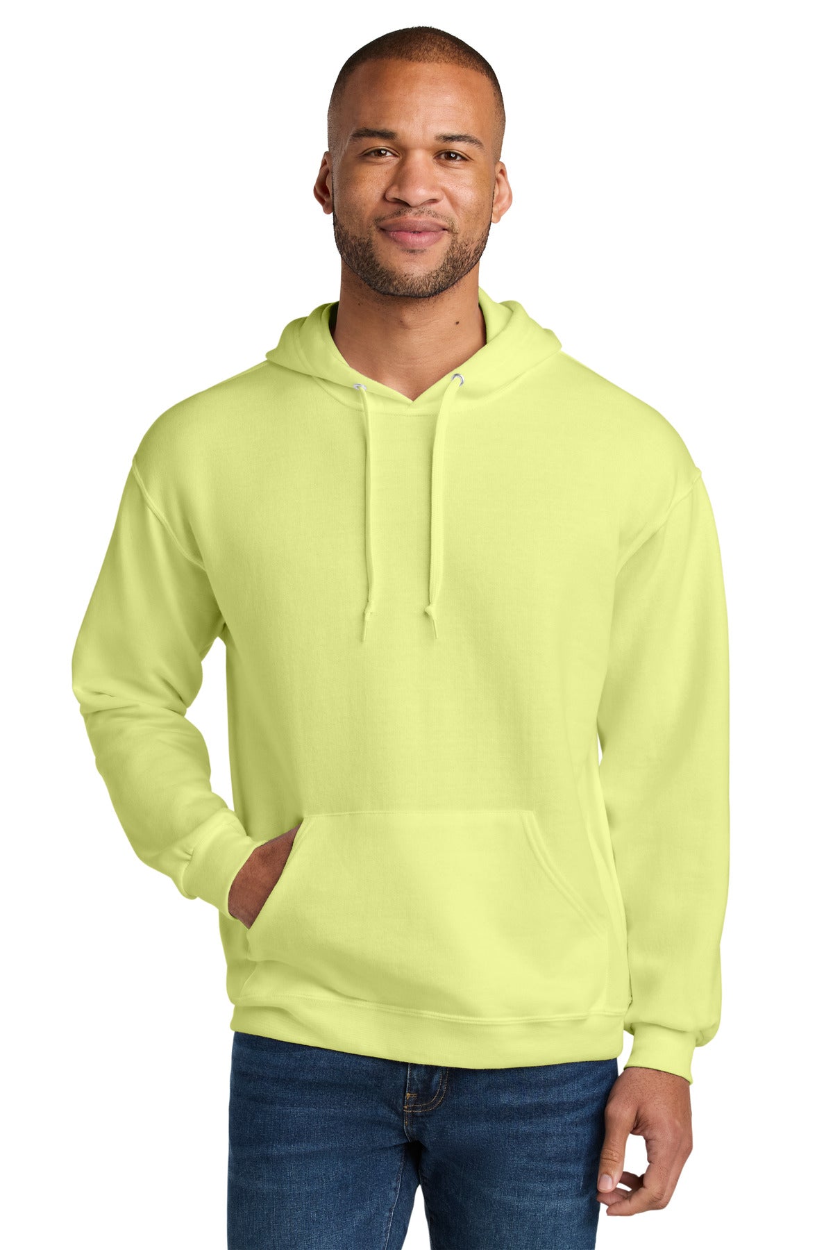 Jerzees Ultimate Unisex CVC Ring Spun Hooded Sweatshirt IC49M