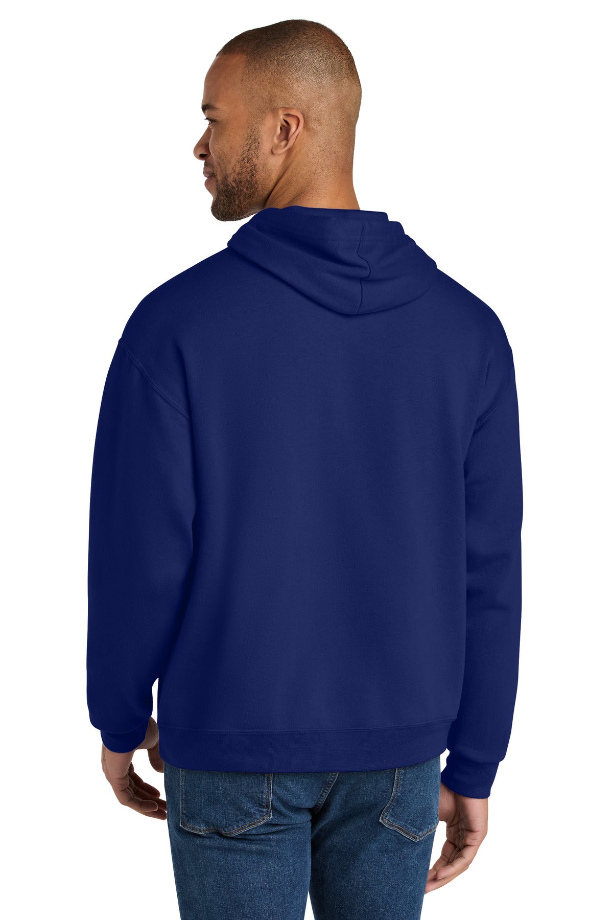 Jerzees Ultimate Unisex CVC Ring Spun Hooded Sweatshirt IC49M
