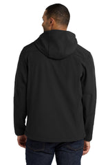 Port Authority Textured Hooded Soft Shell Jacket J706