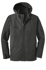 Port Authority Textured Hooded Soft Shell Jacket J706