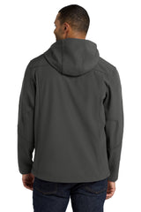 Port Authority Textured Hooded Soft Shell Jacket J706
