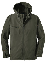 Port Authority Textured Hooded Soft Shell Jacket J706