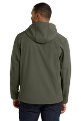 Port Authority Textured Hooded Soft Shell Jacket J706