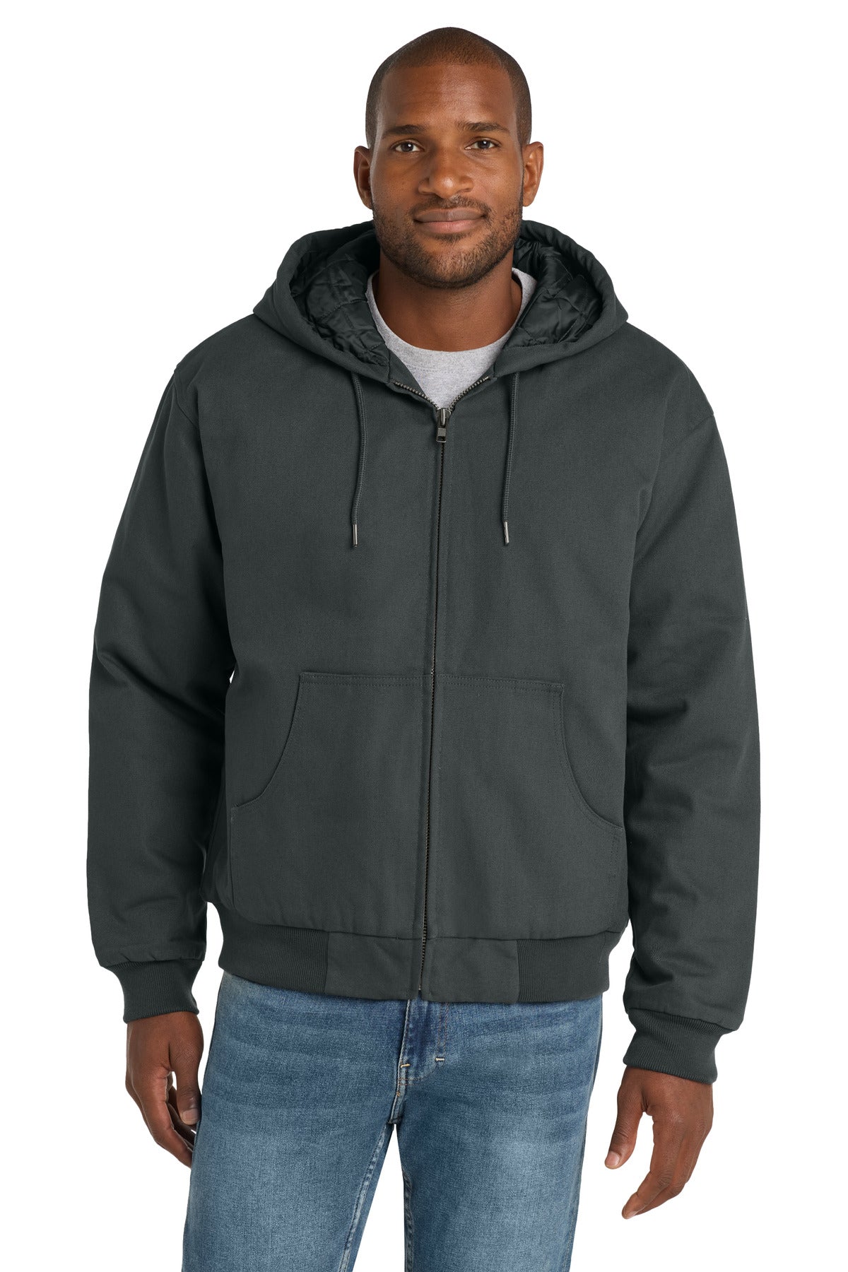 CornerStone Duck Cloth Hooded Work Jacket J763H