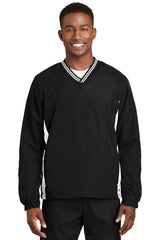 Sport-Tek Tipped V-Neck Raglan Wind Shirt JST62