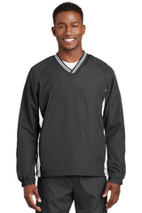 Sport-Tek Tipped V-Neck Raglan Wind Shirt JST62