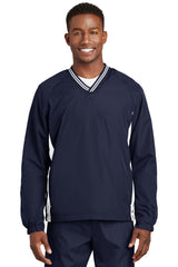 Sport-Tek Tipped V-Neck Raglan Wind Shirt JST62