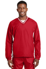 Sport-Tek Tipped V-Neck Raglan Wind Shirt JST62