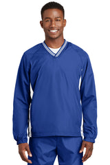 Sport-Tek Tipped V-Neck Raglan Wind Shirt JST62