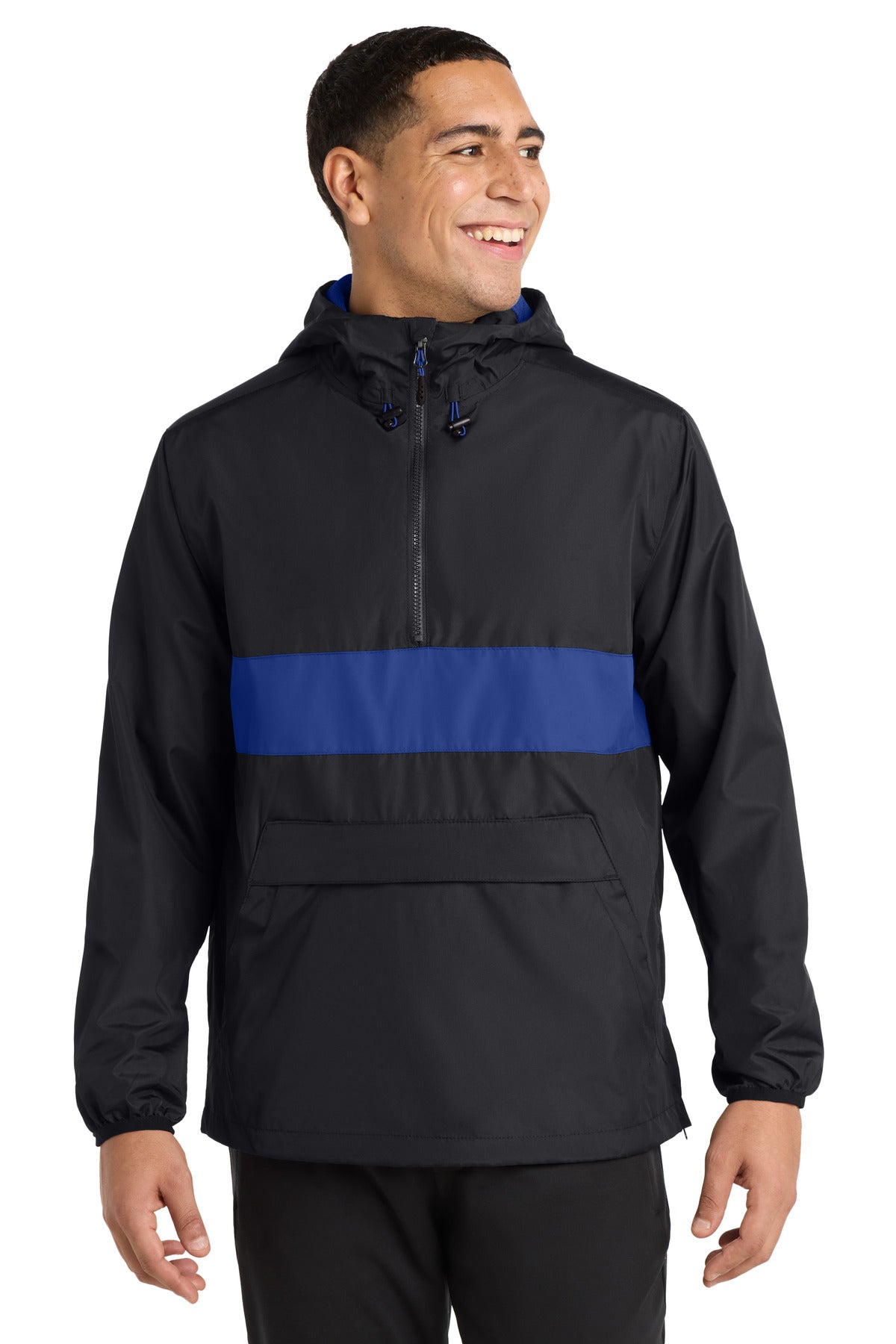 Sport-Tek Zipped Pocket Anorak JST65