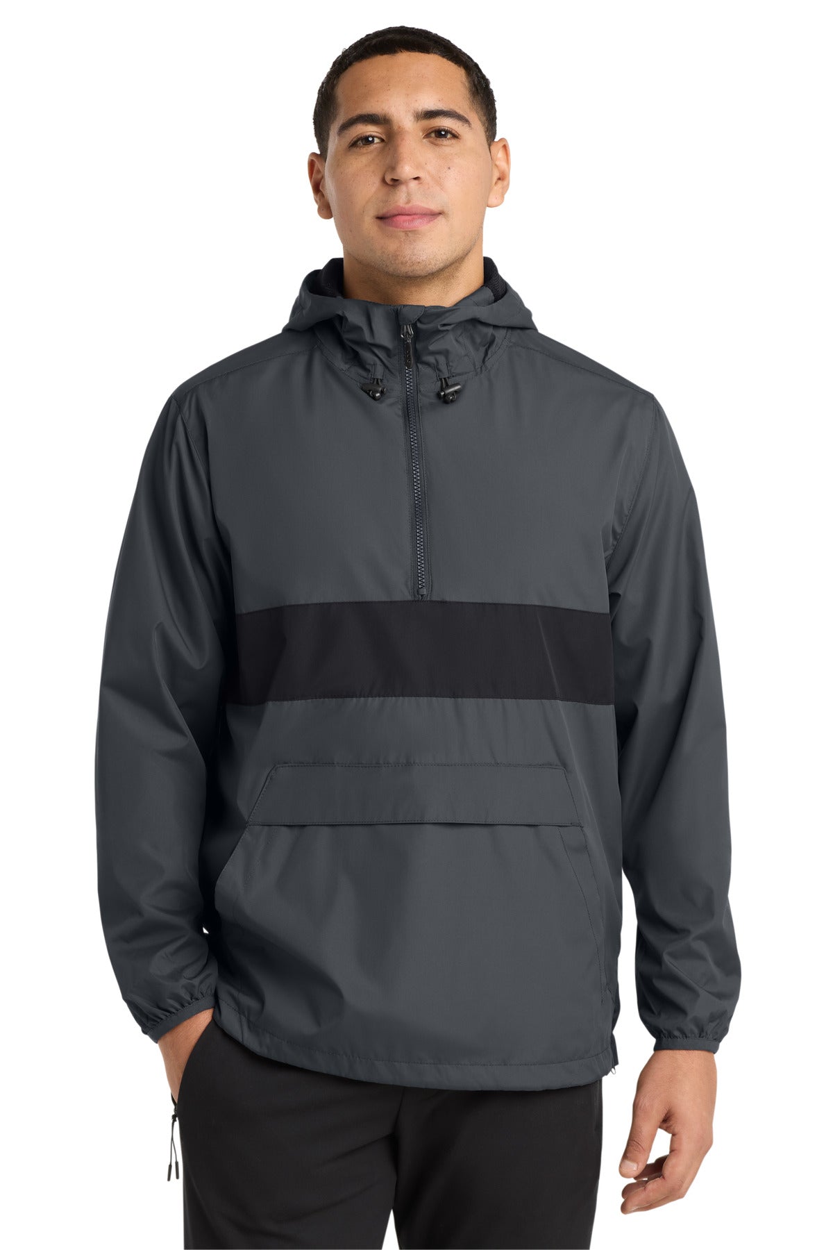 Sport-Tek Zipped Pocket Anorak JST65