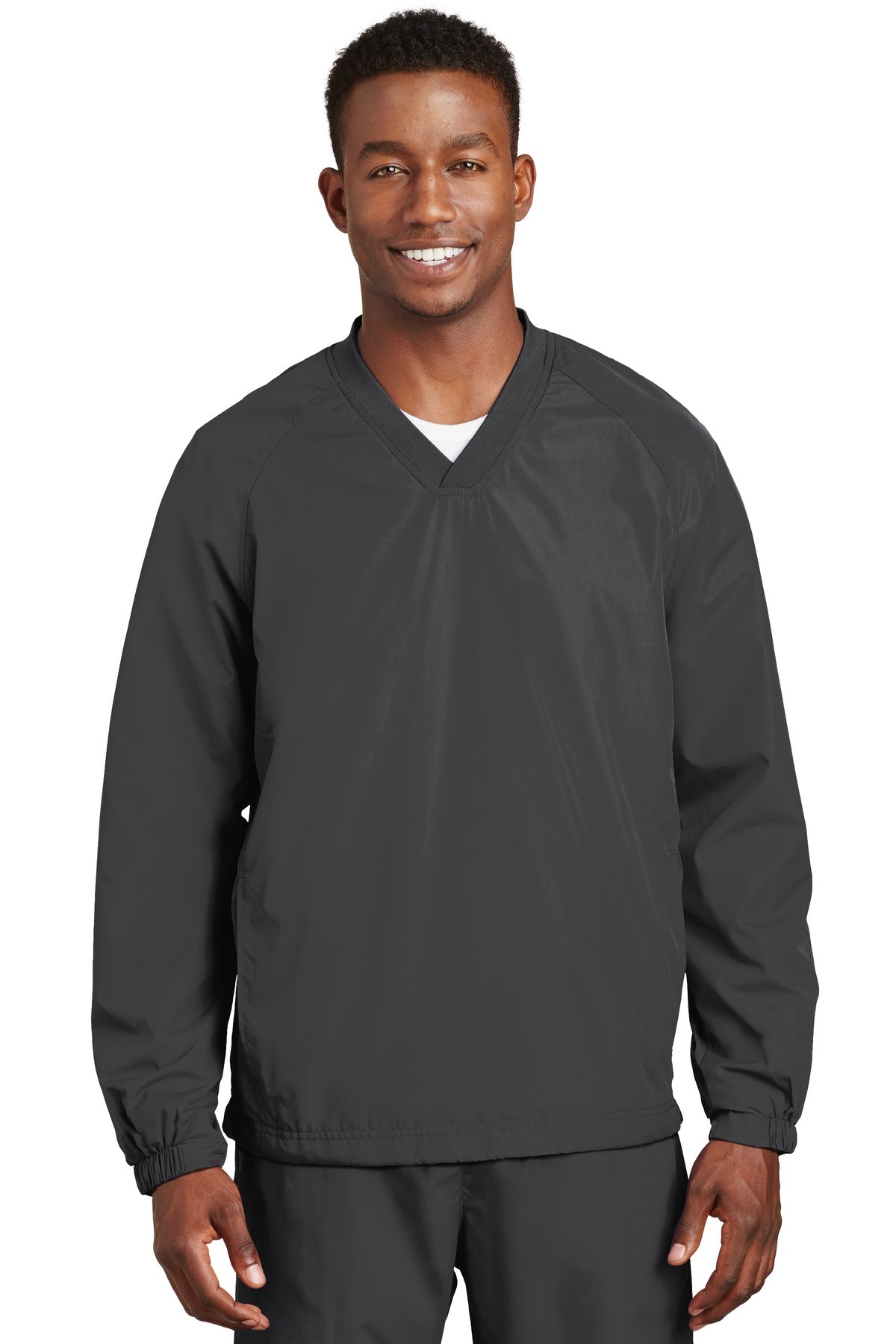 Sport-Tek V-Neck Raglan Wind Shirt JST72