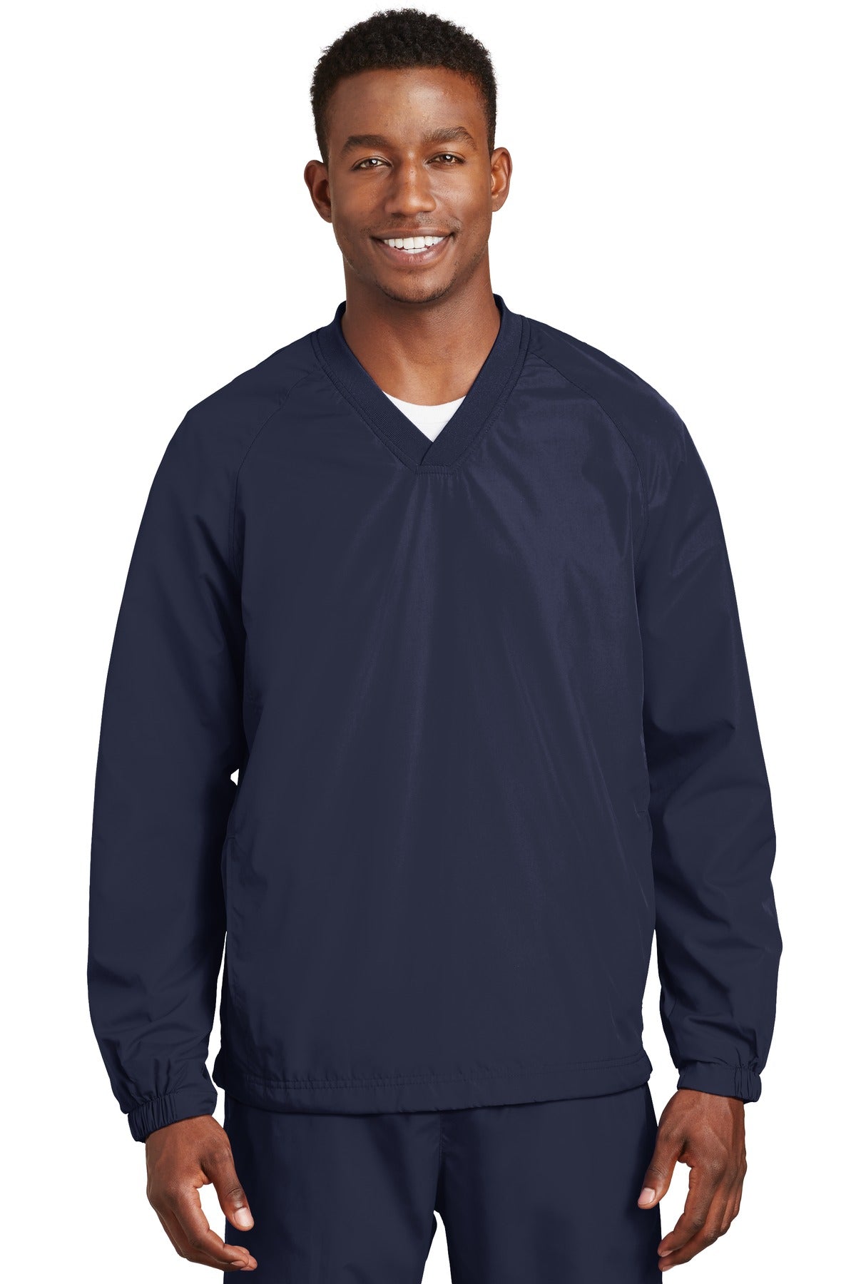 Sport-Tek V-Neck Raglan Wind Shirt JST72