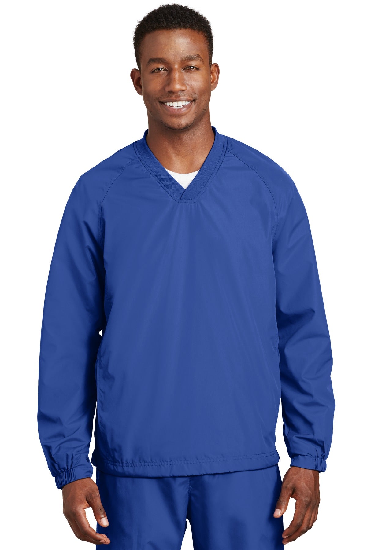 Sport-Tek V-Neck Raglan Wind Shirt JST72