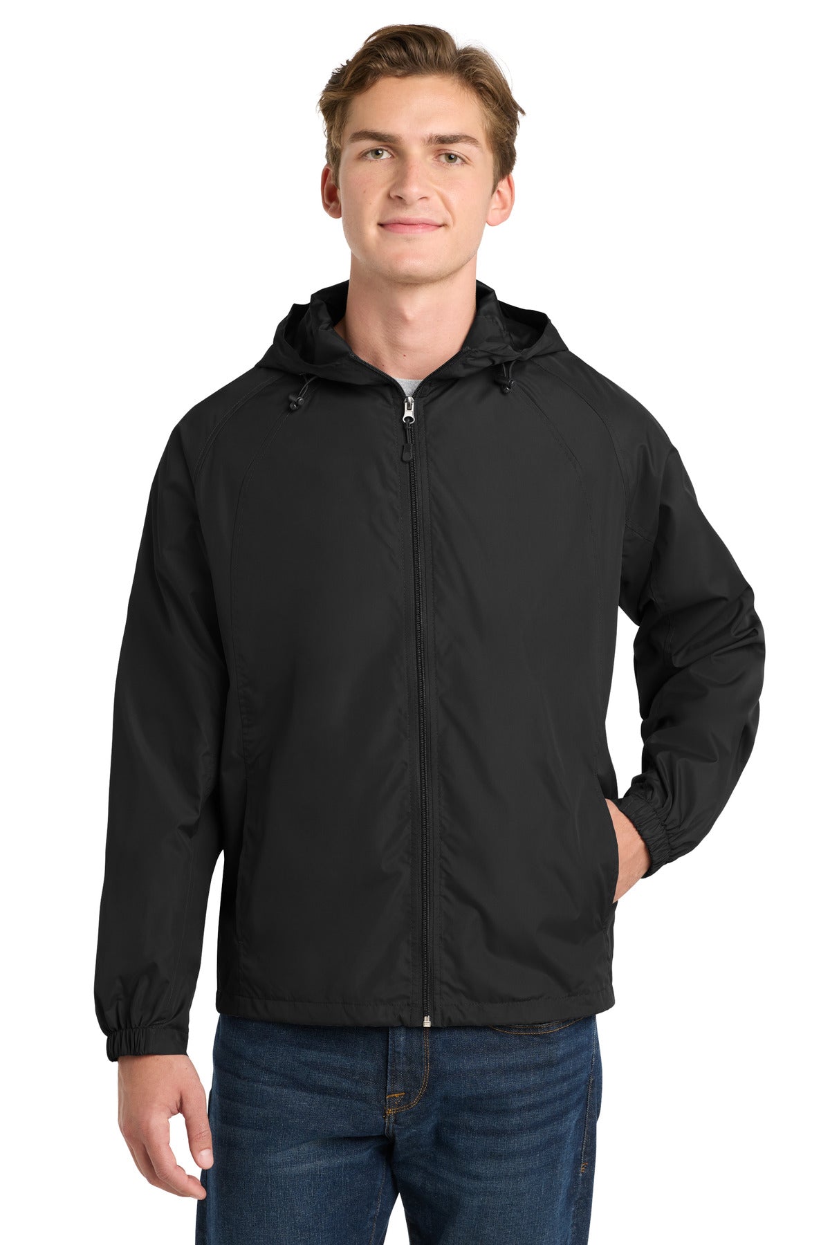 Sport-Tek Hooded Raglan Jacket JST73