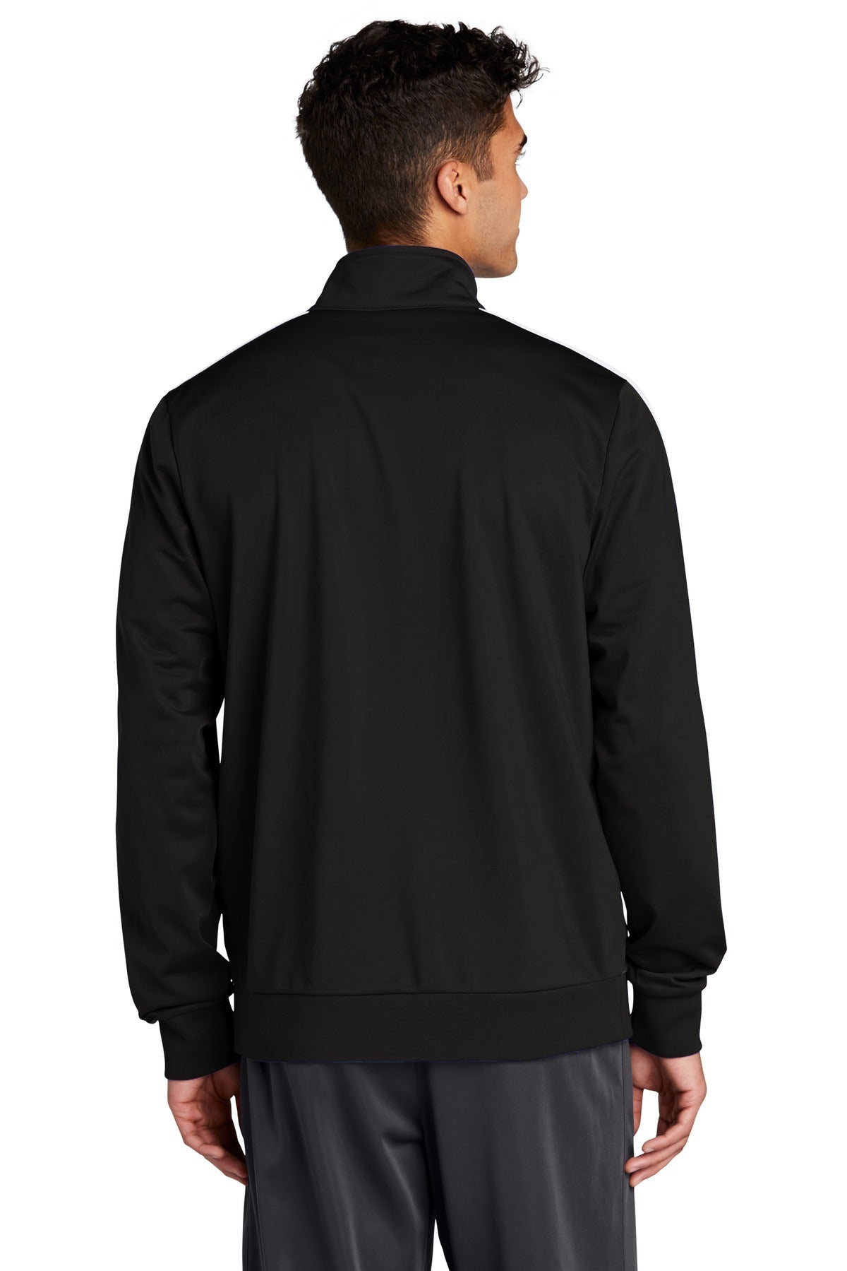 Sport-Tek  Tricot Sleeve Stripe Track Jacket JST94