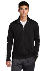 Sport-Tek  Tricot Sleeve Stripe Track Jacket JST94