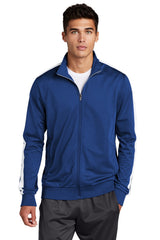 Sport-Tek  Tricot Sleeve Stripe Track Jacket JST94