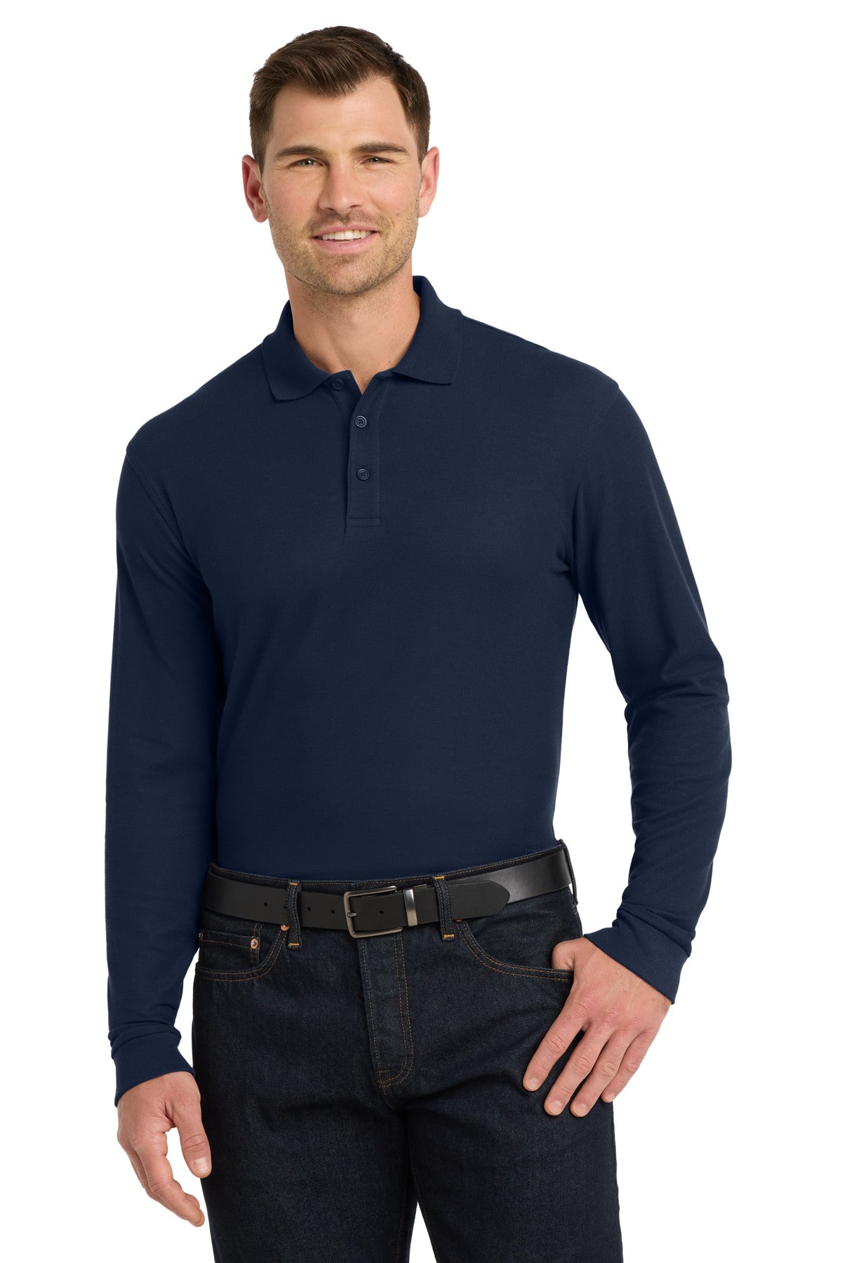 Port Authority Long Sleeve Core Classic Pique Polo K100LS