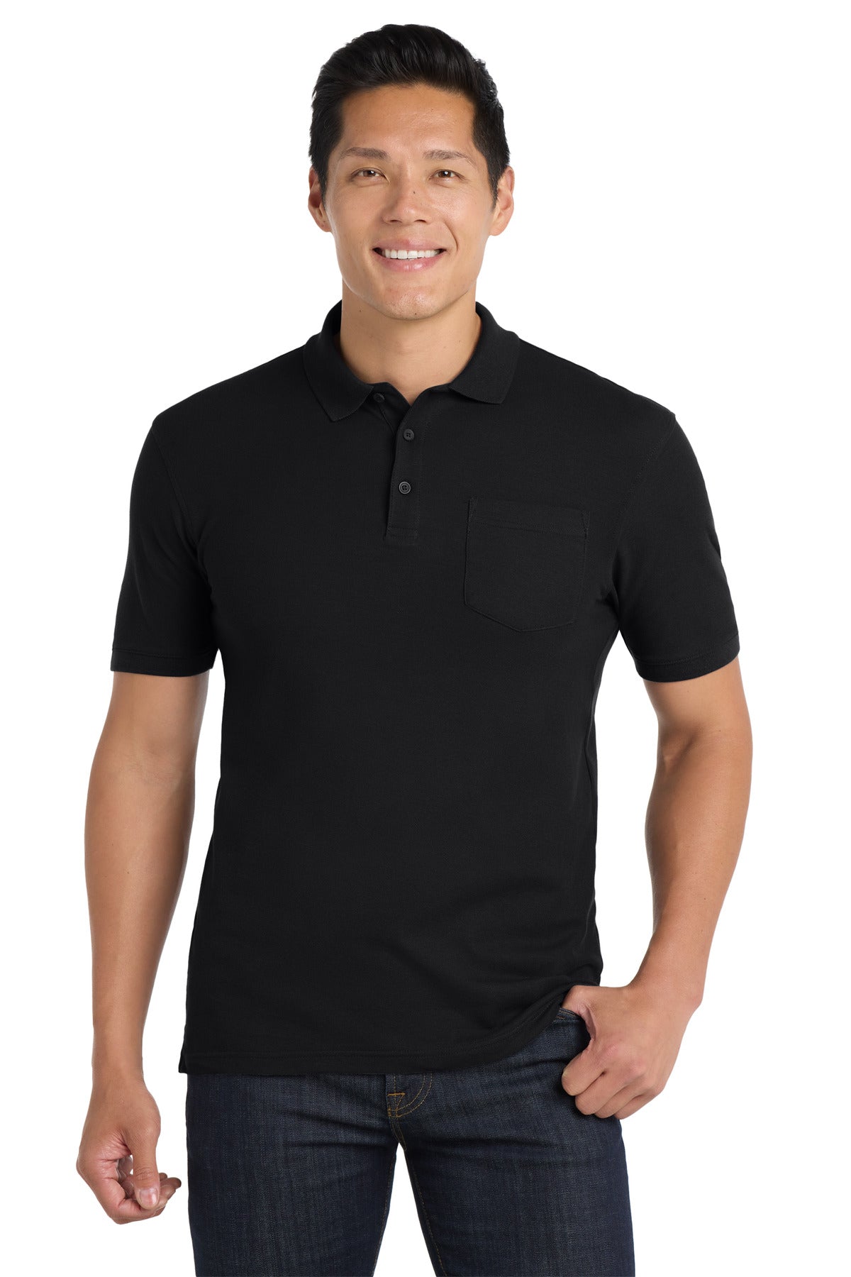 Port Authority Core Classic Pique Pocket Polo K100P